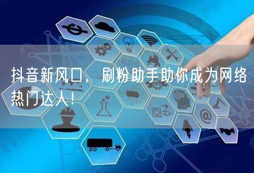 抖音新风口，刷粉助手助你成为网络热门达人！
