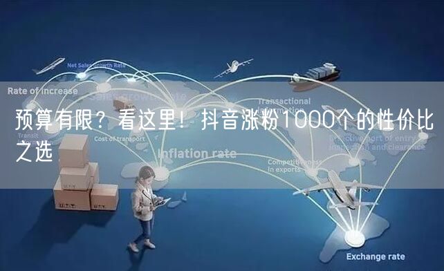 预算有限？看这里！抖音涨粉1000个的性价比之选