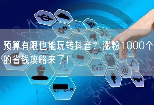 预算有限也能玩转抖音？涨粉1000个的省钱攻略来了！