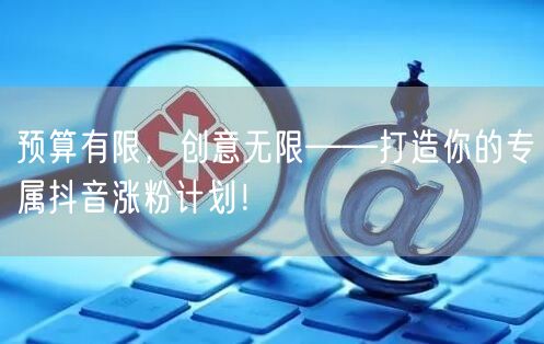 预算有限抖音涨粉专属计划：创意无限，打造你的内容！