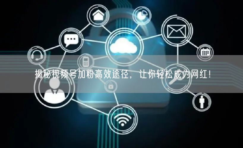 揭秘视频号加粉高效途径，让你轻松成为网红！