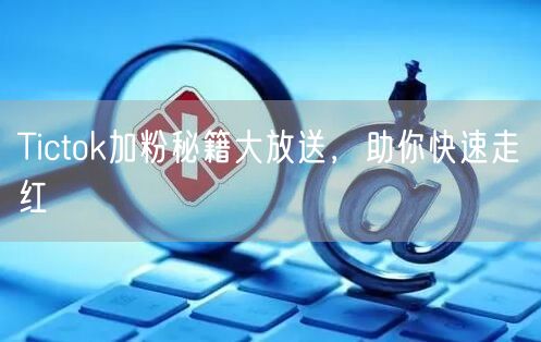Tictok加粉秘籍大放送，助你快速走红