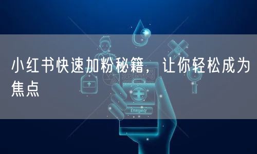 小红书快速加粉秘籍，让你轻松成为焦点