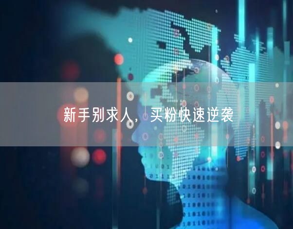 新手别求人，买粉快速逆袭