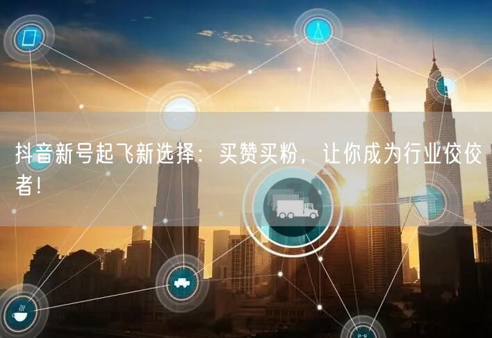 抖音新号起飞新选择：买赞买粉，让你成为行业佼佼者！