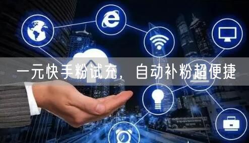 一元快手粉试充，自动补粉超便捷