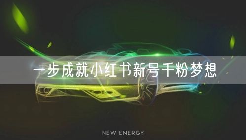 一步成就小红书新号千粉梦想
