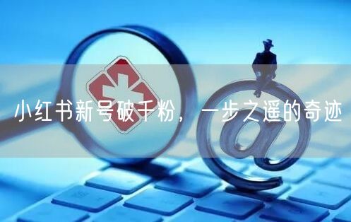 小红书新号破千粉，一步之遥的奇迹