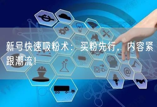 新号快速吸粉术：买粉先行，内容紧跟潮流！