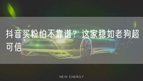 抖音买粉怕不靠谱？这家稳如老狗超可信