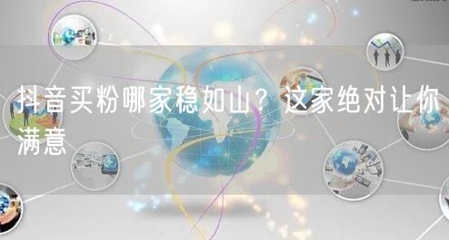 抖音买粉哪家稳如山？这家绝对让你满意