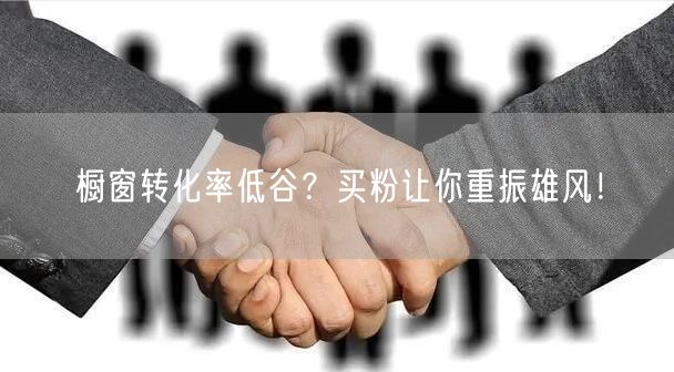 橱窗转化率低谷？买粉让你重振雄风！