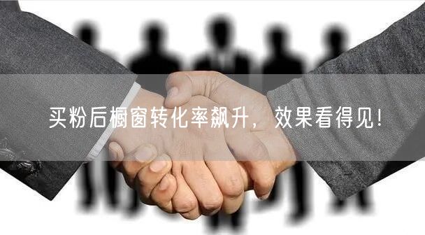 买粉后橱窗转化率飙升，效果看得见！