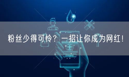 粉丝少得可怜？一招让你成为网红！