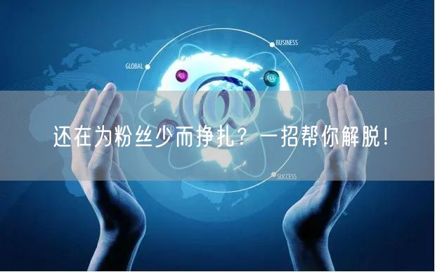 还在为粉丝少而挣扎？一招帮你解脱！