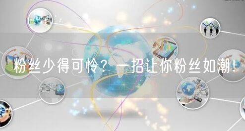 粉丝少得可怜？一招让你粉丝如潮！