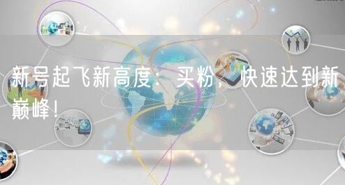 新号起飞新高度：买粉，快速达到新巅峰！
