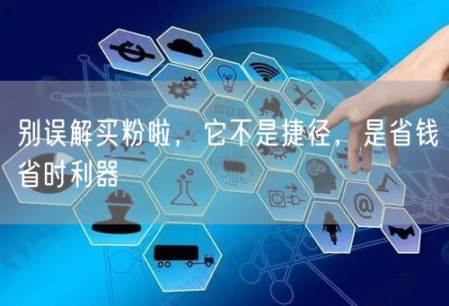 别误解买粉啦，它不是捷径，是省钱省时利器
