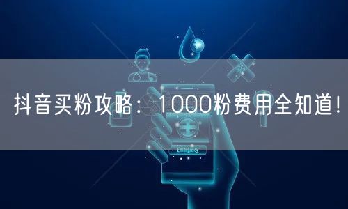 抖音买粉攻略：1000粉费用全知道！