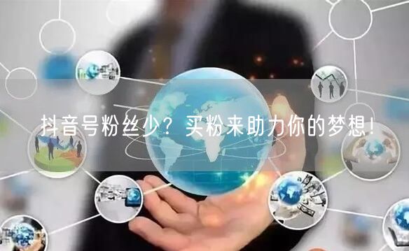 抖音号粉丝少？买粉来助力你的梦想！