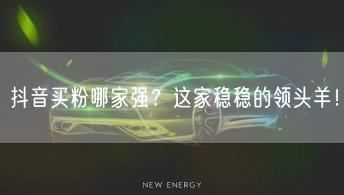 抖音买粉哪家强？这家稳稳的领头羊！
