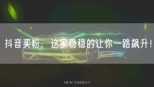 抖音买粉，这家稳稳的让你一路飙升！