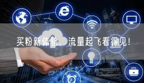 买粉新体验，流量起飞看得见！