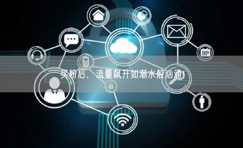 买粉后，流量飙升如潮水般汹涌！