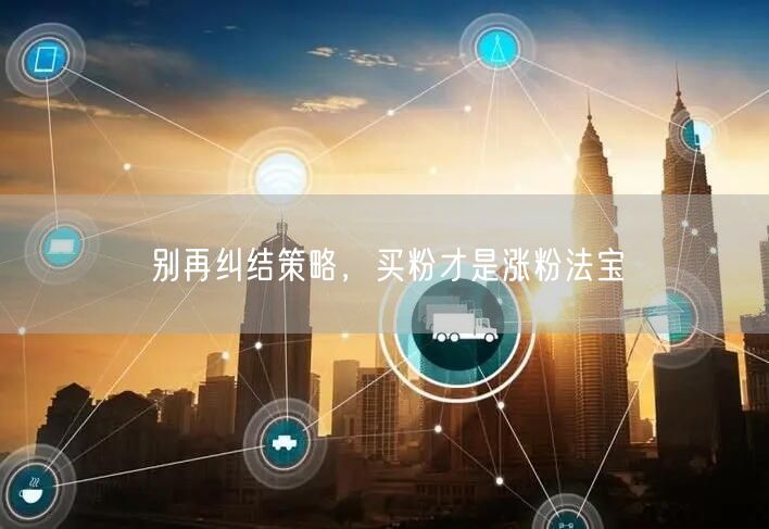 别再纠结策略，买粉才是涨粉法宝