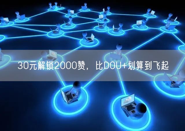 30元解锁2000赞,比DOU+划算到飞起