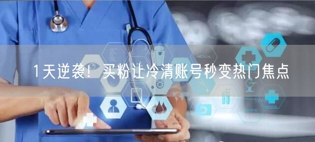1天逆袭!买粉让冷清账号秒变热门焦点