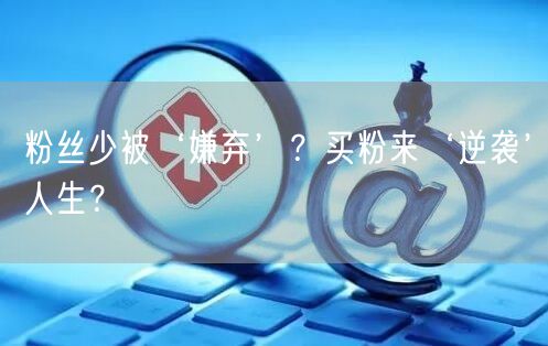粉丝少被‘嫌弃’？买粉来‘逆袭’人生？