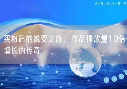 买粉后的蜕变之旅：作品播放量10倍增长的传奇