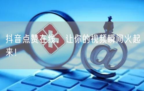 抖音点赞在线，让你的视频瞬间火起来！