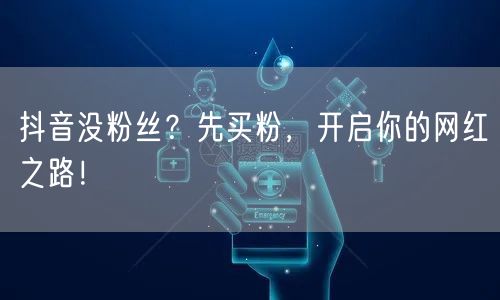 抖音没粉丝？先买粉，开启你的网红之路！