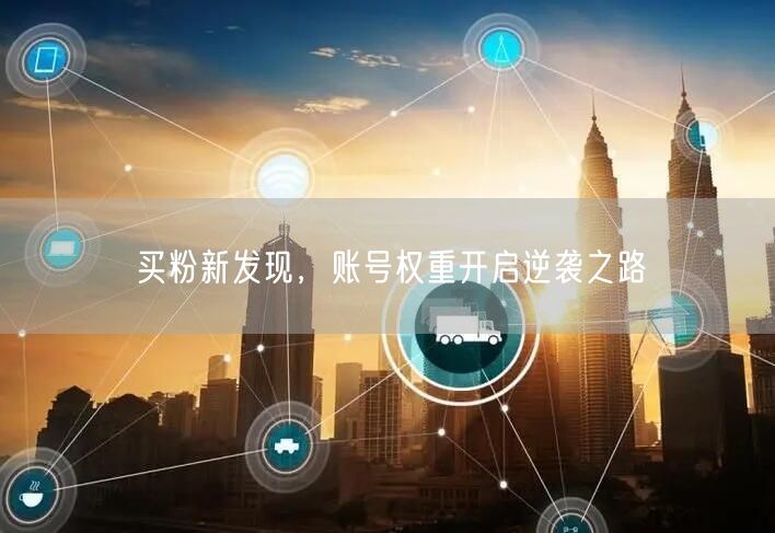 买粉新发现，账号权重开启逆袭之路