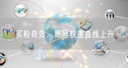 买粉奇效，账号权重直线上升