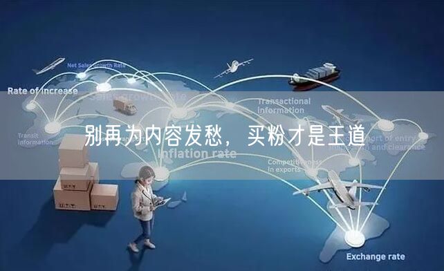 别再为内容发愁，买粉才是王道