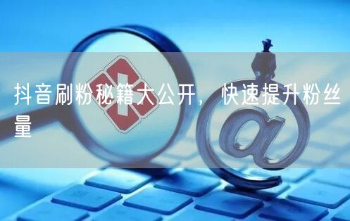 抖音刷粉秘籍大公开，快速提升粉丝量