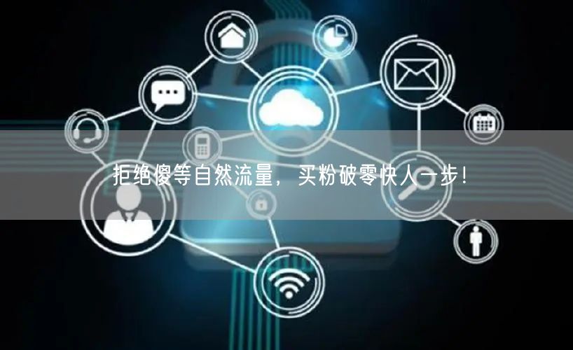 拒绝傻等自然流量，买粉破零快人一步！