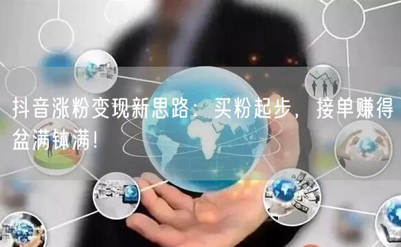 抖音涨粉变现新思路：买粉起步，接单赚得盆满钵满！
