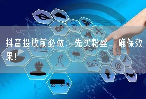 抖音投放前必做：先买粉丝，确保效果！