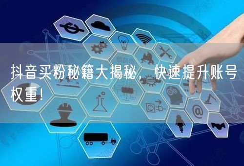 抖音买粉秘籍大揭秘，快速提升账号权重！