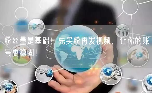 粉丝量是基础！先买粉再发视频，让你的账号更稳固！