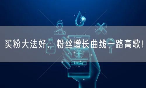 买粉大法好，粉丝增长曲线一路高歌！