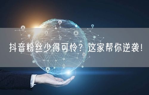 抖音粉丝少得可怜？这家帮你逆袭！