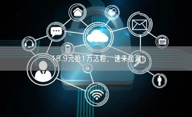 19.9元抢1万活粉，速来捡漏！