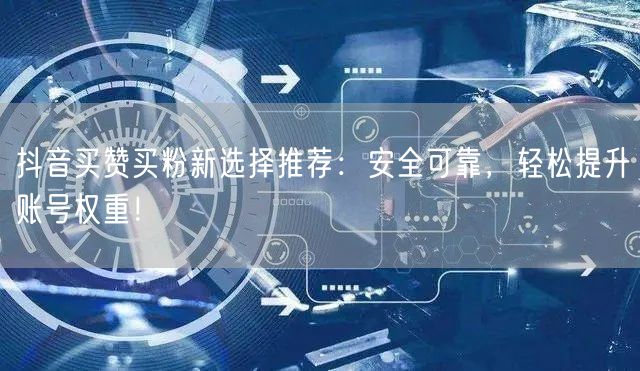 抖音买赞买粉新选择推荐：安全可靠，轻松提升账号权重！