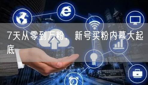 7天从零到万粉，新号买粉内幕大起底