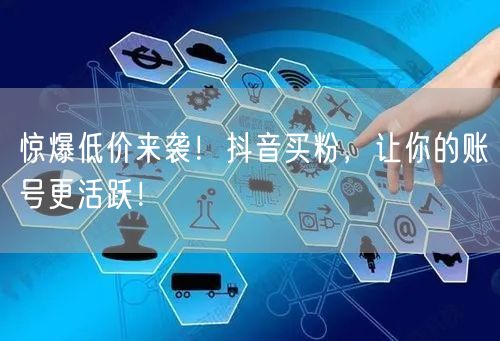 惊爆低价来袭！抖音买粉，让你的账号更活跃！